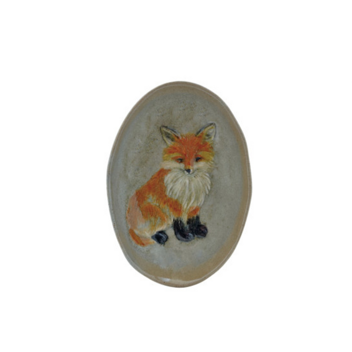 Hand Painted Autumnal Organic Dish