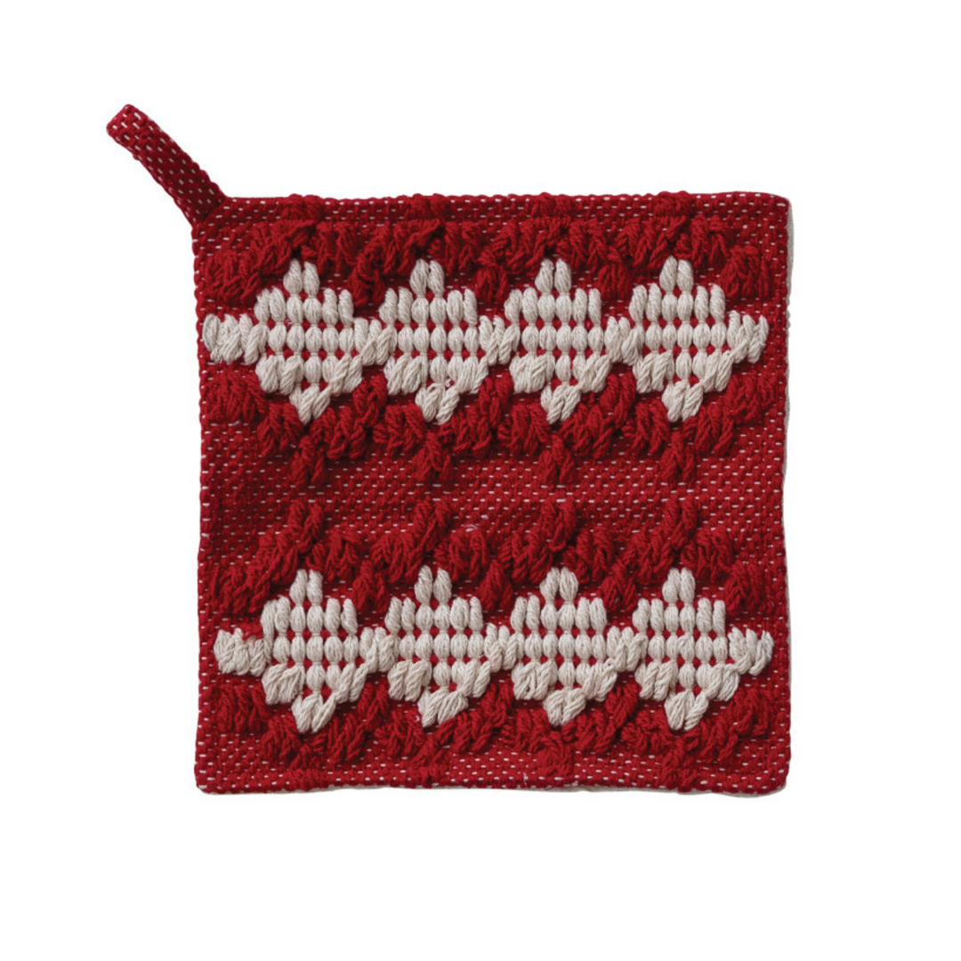 Tufted Diamond Pot Holder