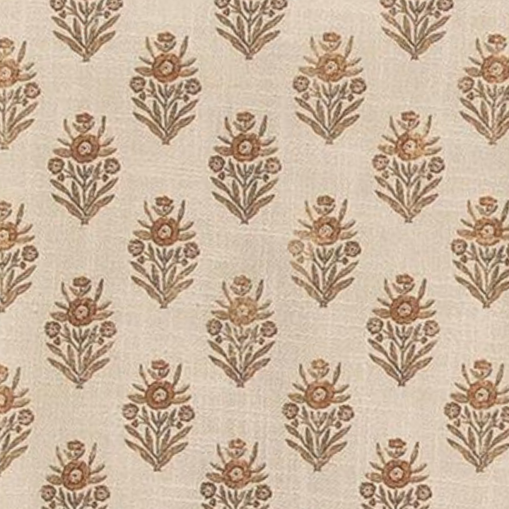 Terracotta Floral Tea Towel