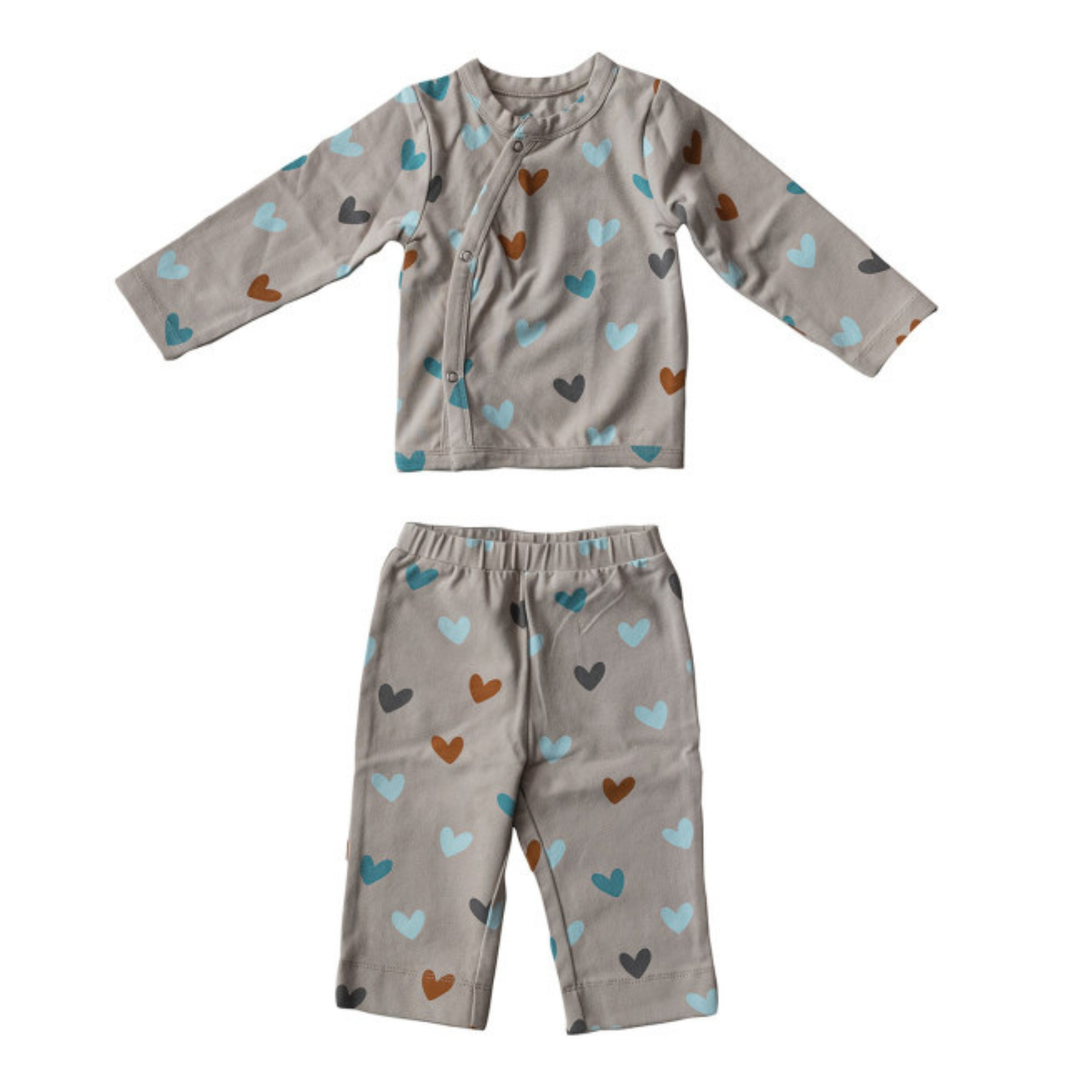Printed Baby Kimono Set