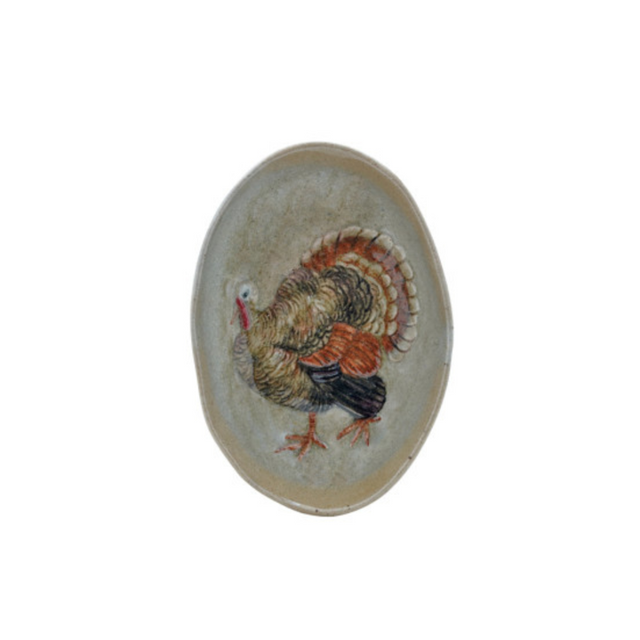 Hand Painted Autumnal Organic Dish