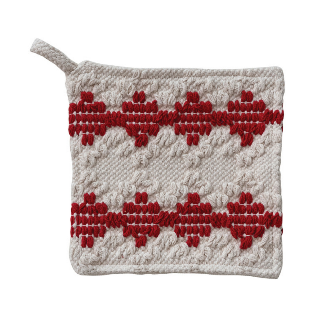 Tufted Diamond Pot Holder