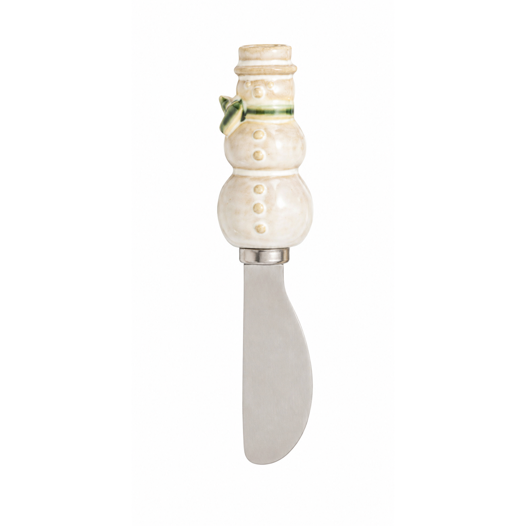 Snowman Stoneware Spreader