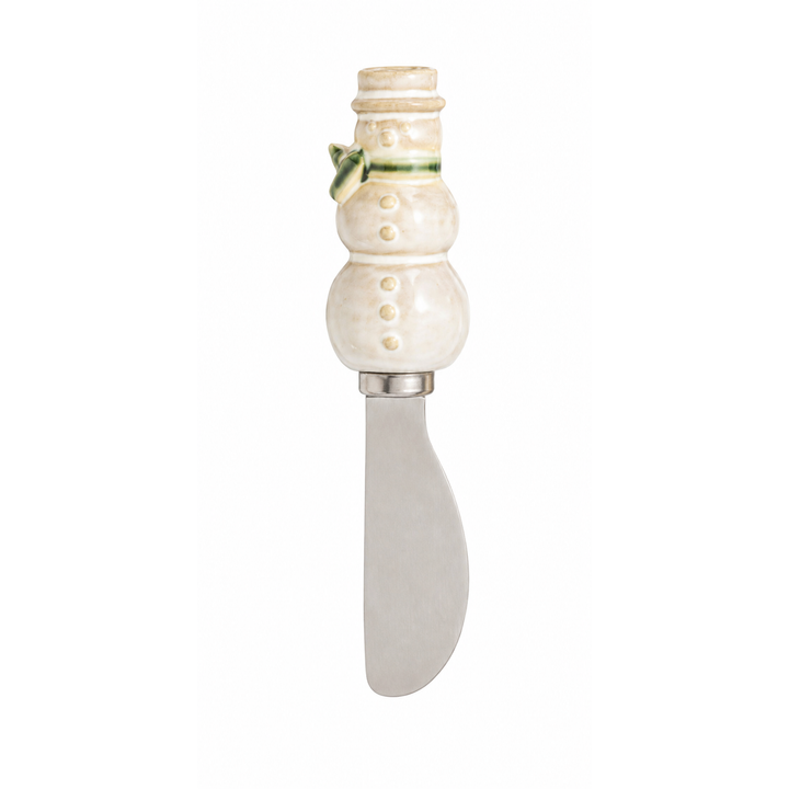 Snowman Stoneware Spreader