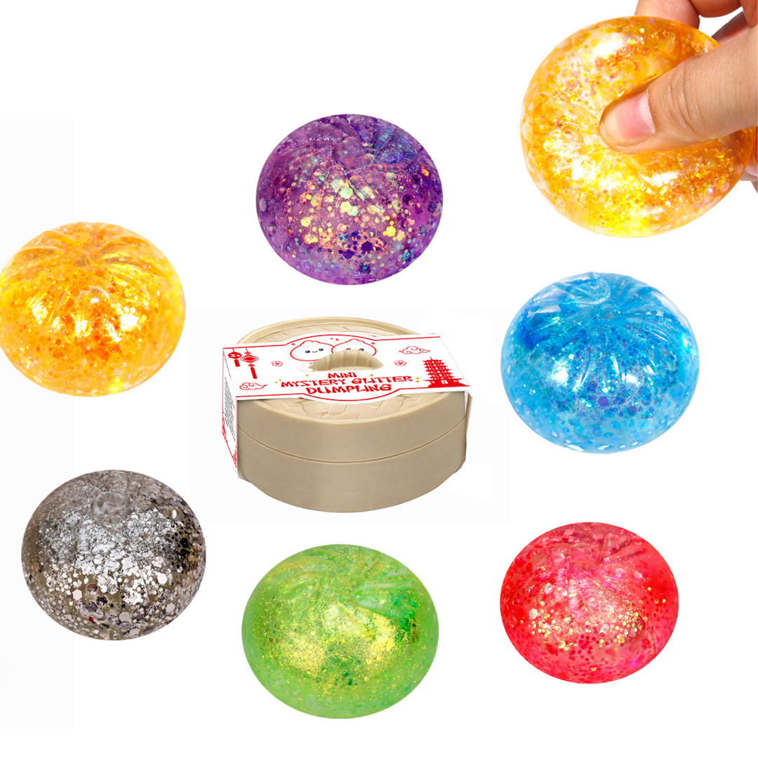Mini Mystery Glitter Dumpling Squishy