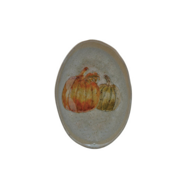 Hand Painted Autumnal Organic Dish