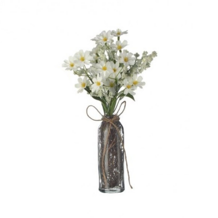 Aster Glass Bottle Arrangement