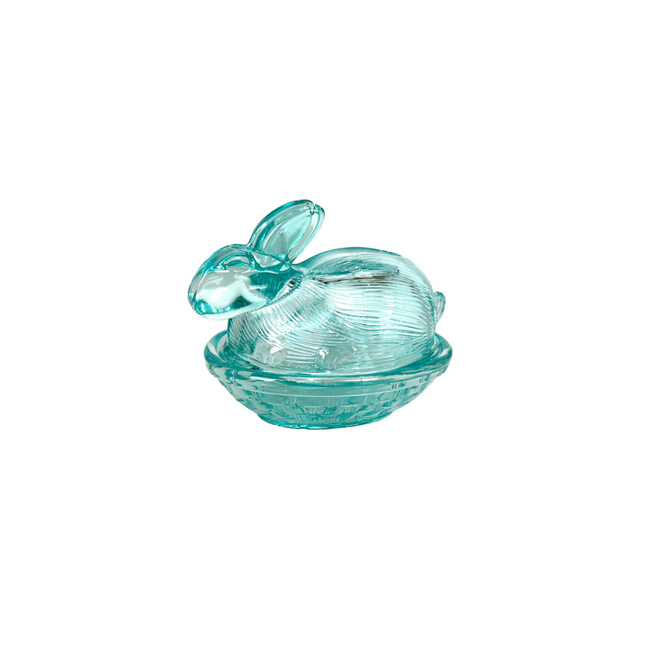 Glass Bunny Trinket Dish