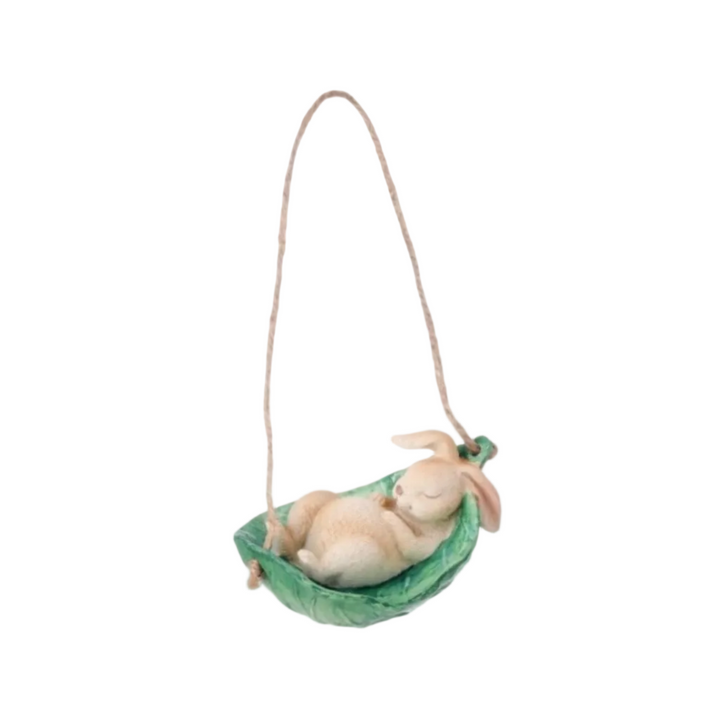 Leaf Cradled Bunny Hanger