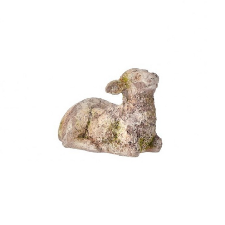 Mossed Sheep Figurine
