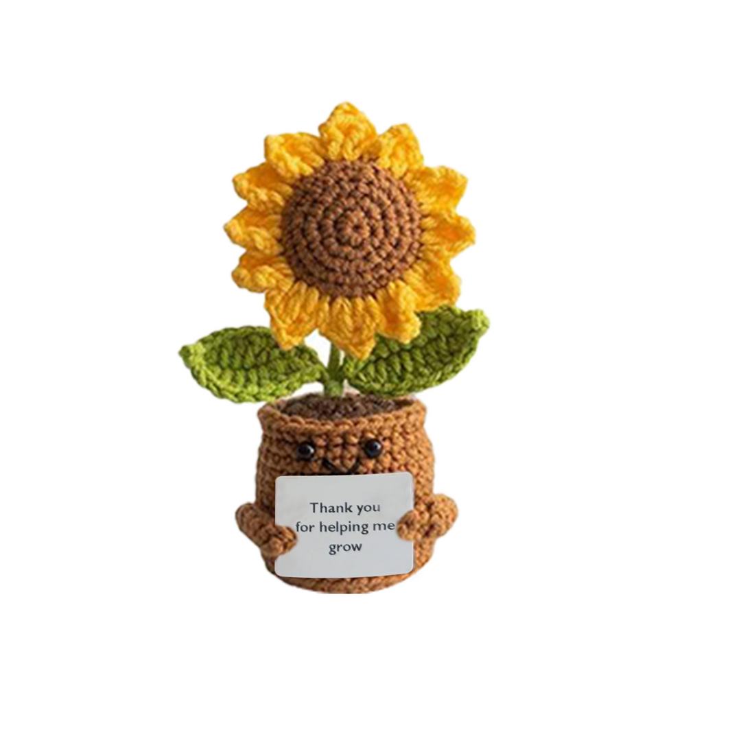 Emotional Support Crochet Sunflower