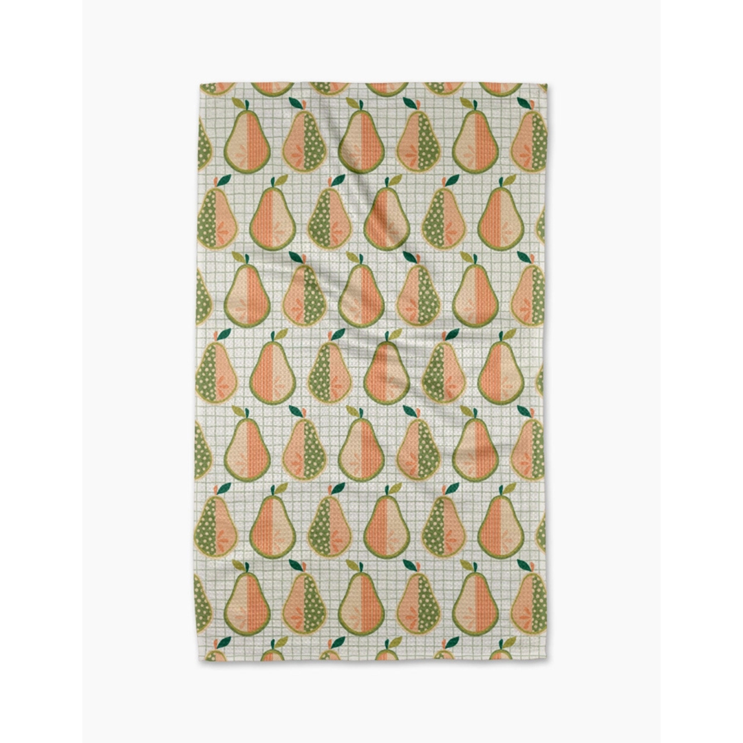 Geometry Mod Pears Tea Towel