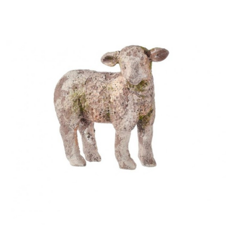 Mossed Sheep Figurine