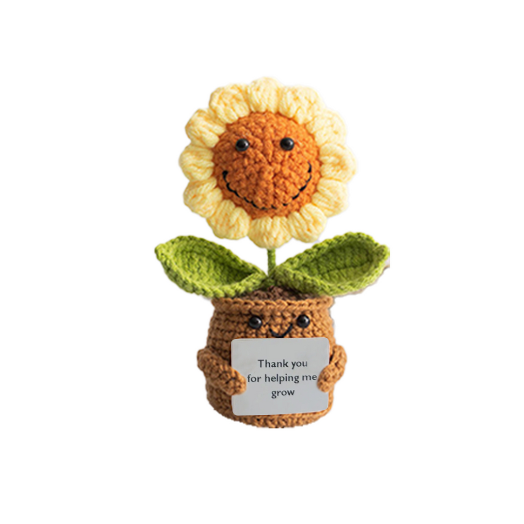 Emotional Support Crochet Sunflower