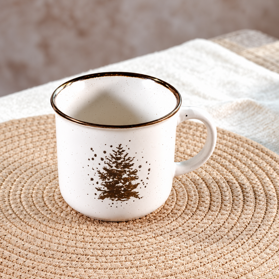 Silver Pine Stoneware Mug 