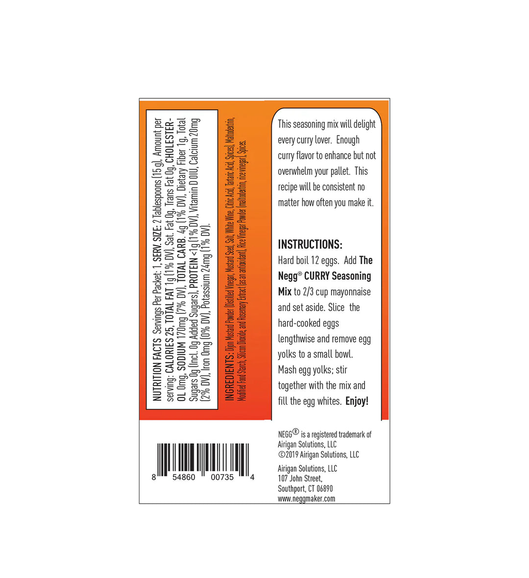 Negg Curry Deviled Egg Seasoning