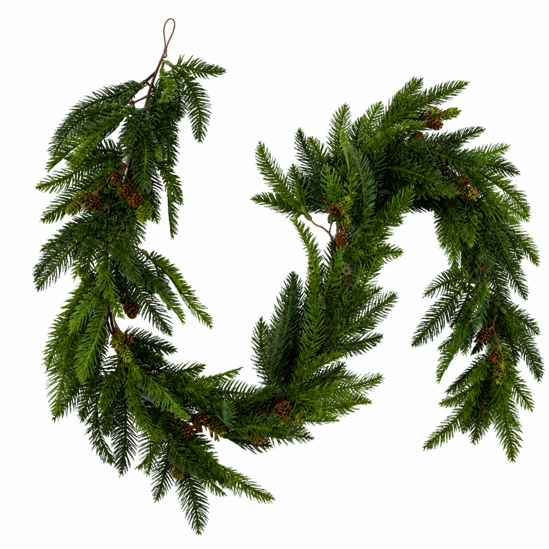 Spruce & Pinecones Garland 