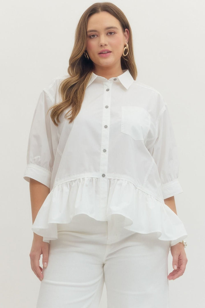 Ruffle Hem Top