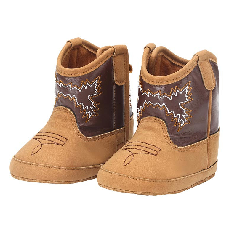 Western Brown Baby Cowboy Boots