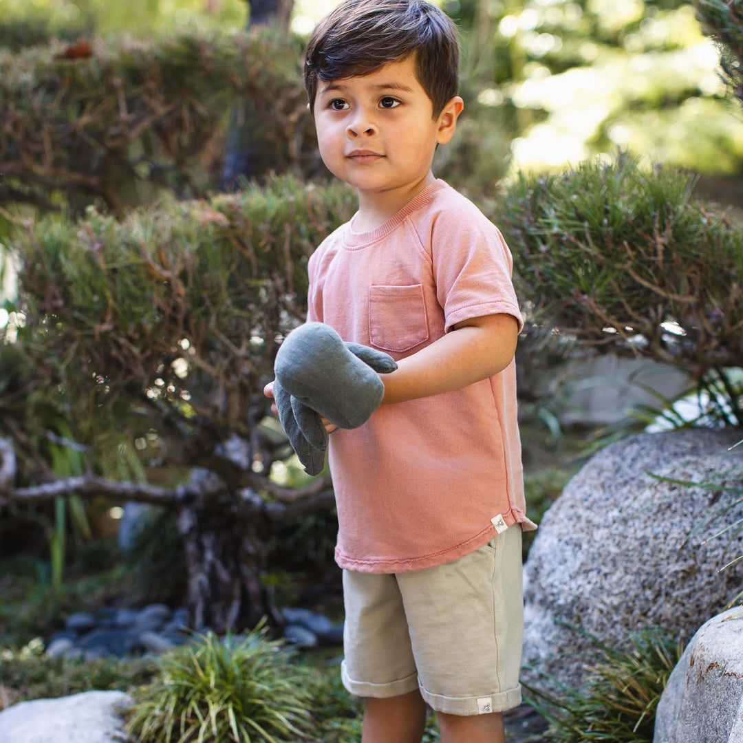 Burt's Bees Acid Wash Tee & Shorts Set