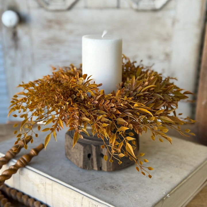 Barley Twist Sage Candle Ring