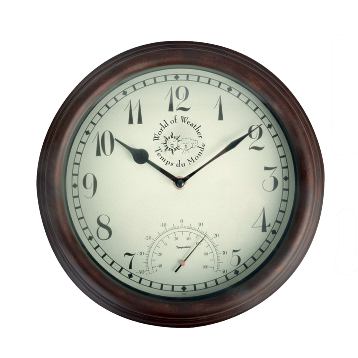 Outdoor Thermometer Clock