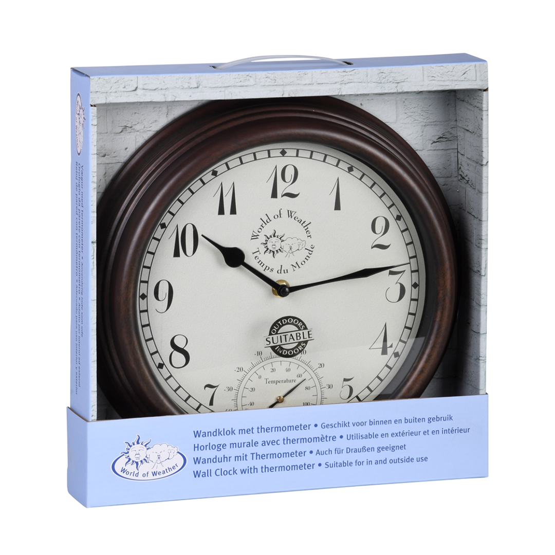 Outdoor Thermometer Clock