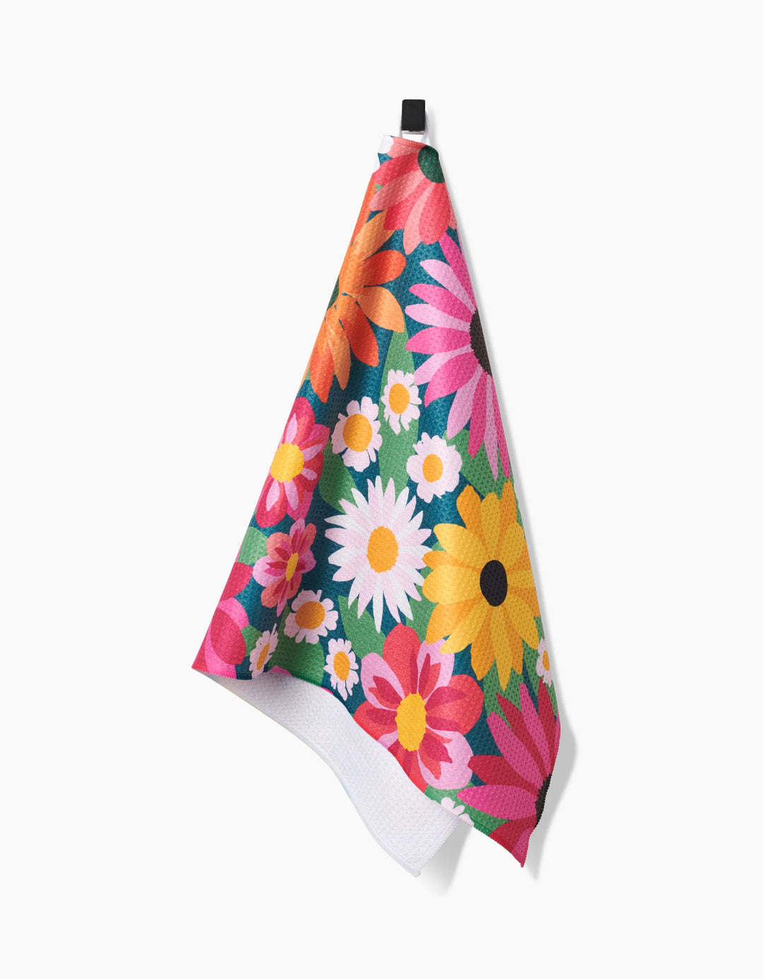 Geometry Wild Blooms Tea Towel