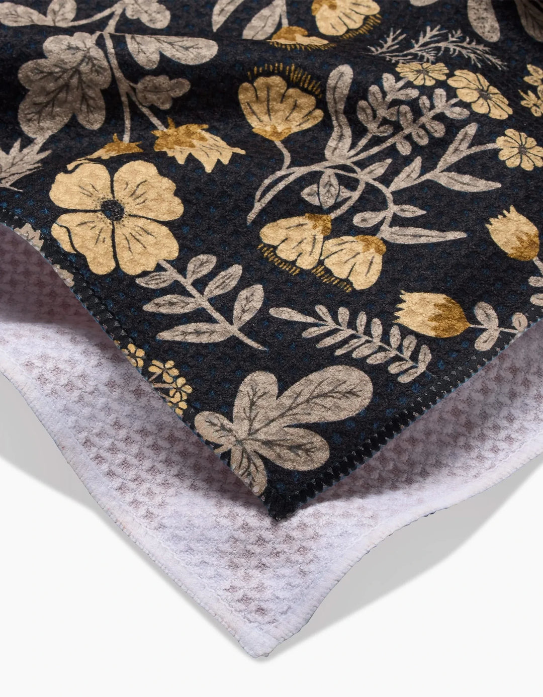 Geometry Woodland Wildflowers Tea Towel