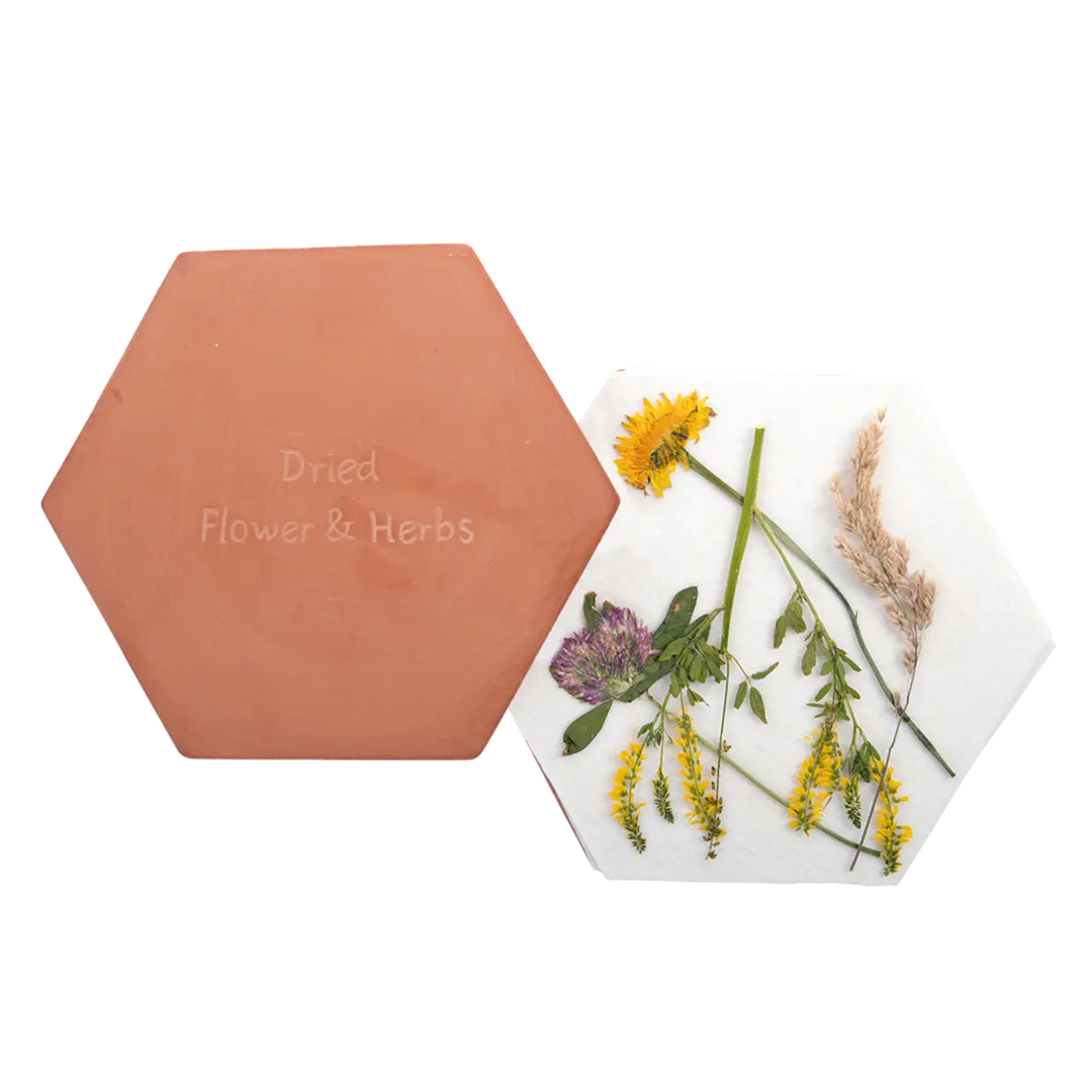 Terracotta Flower & Herb Microwave Press