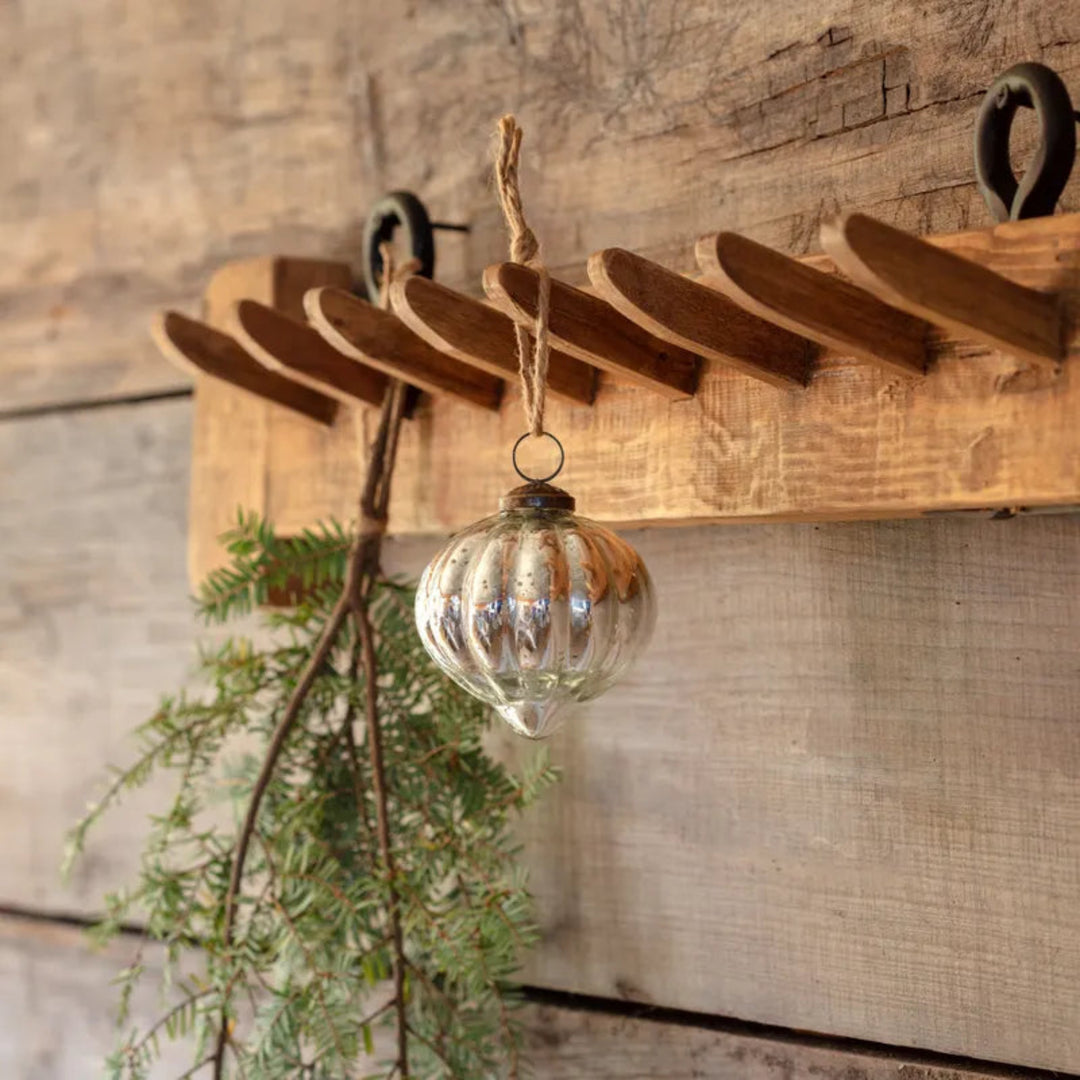 Tufted Mercury Glass Ornament 