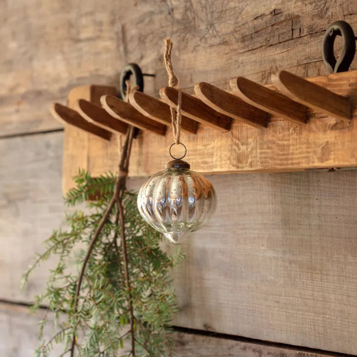 Tufted Mercury Glass Ornament 