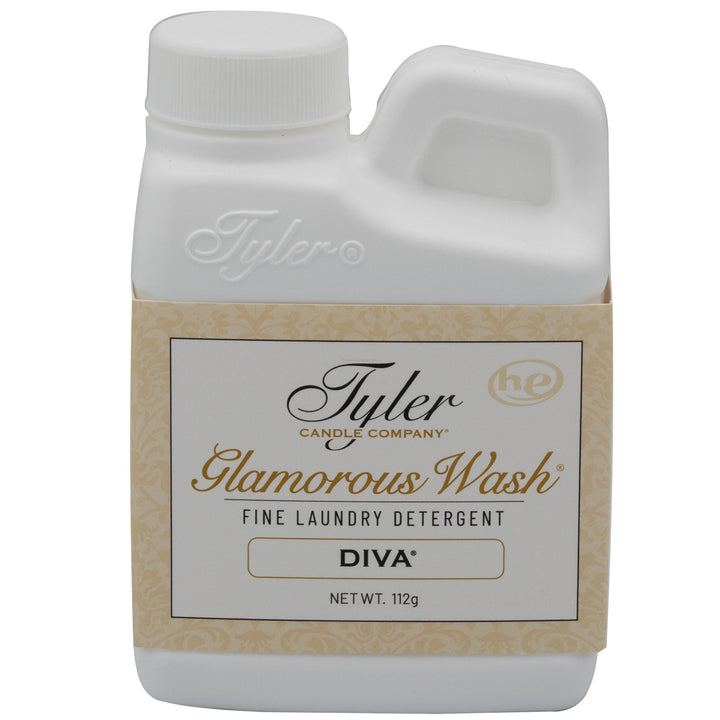 Tyler Glamorous Wash Diva laundry detergent bottle on a white background