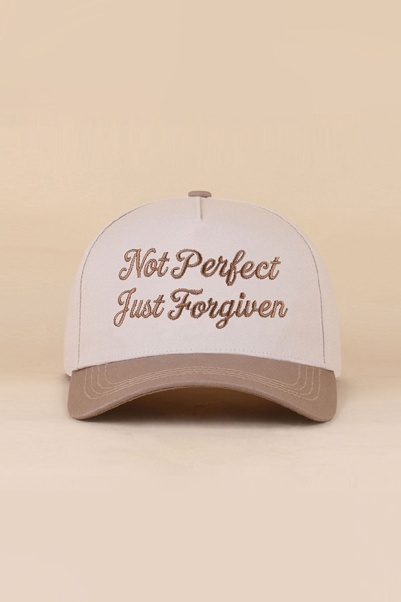 Not Perfect Just Forgiven Hat
