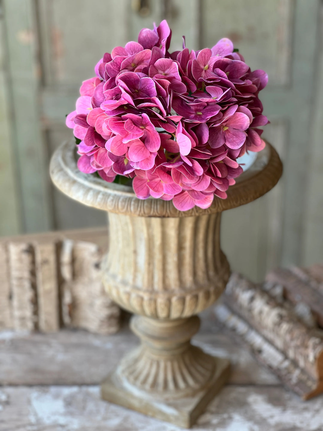 Real Touch Cameo Hydrangea Stem