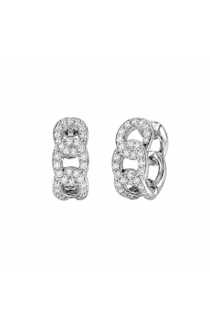 Ellie Vail Anika Chain Huggie Hoop Earring