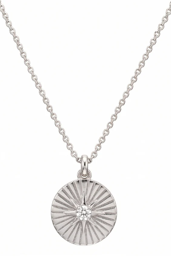 Ellie Vail Rue Sunburst Disc Necklace