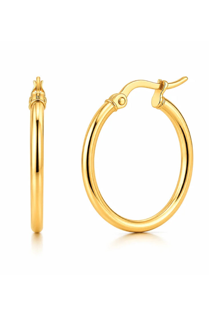 Ellie Vail Laurette Medium Hoop Earring