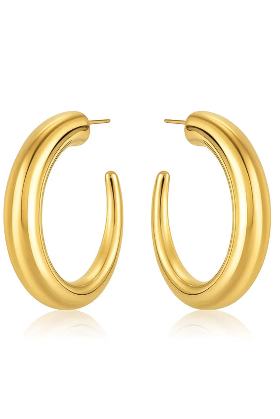 Ellie Vail Ridley Large Tusk Hoop Earring