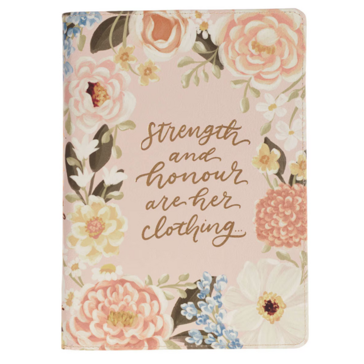 Zip Up Journal With Saying