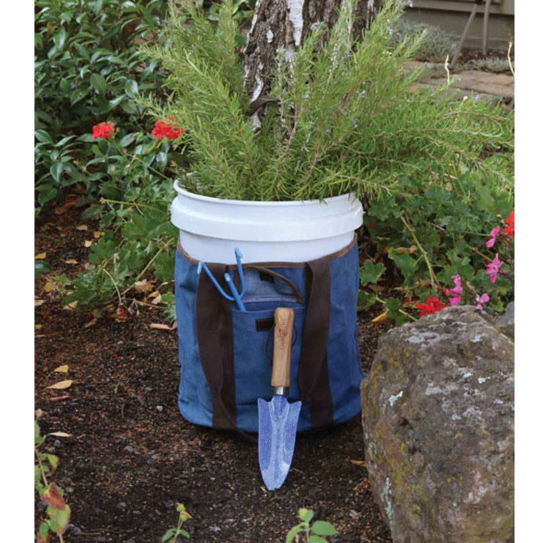 Lilac & Vine Big Blue Garden Bucket Bag