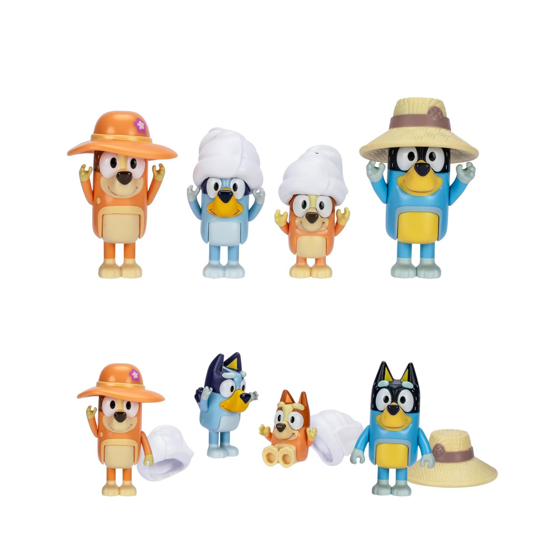 Bluey Family Trip Figurine Set