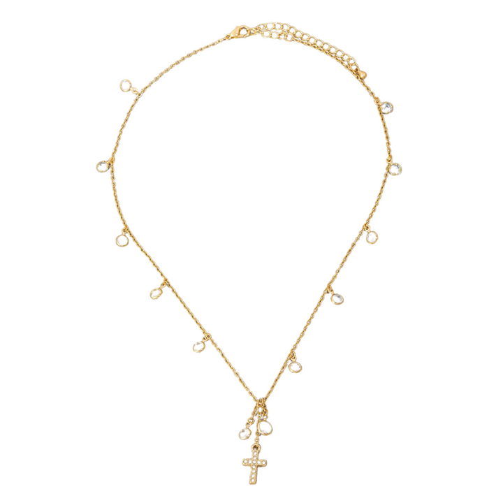 Cross & Rhinestone Necklace