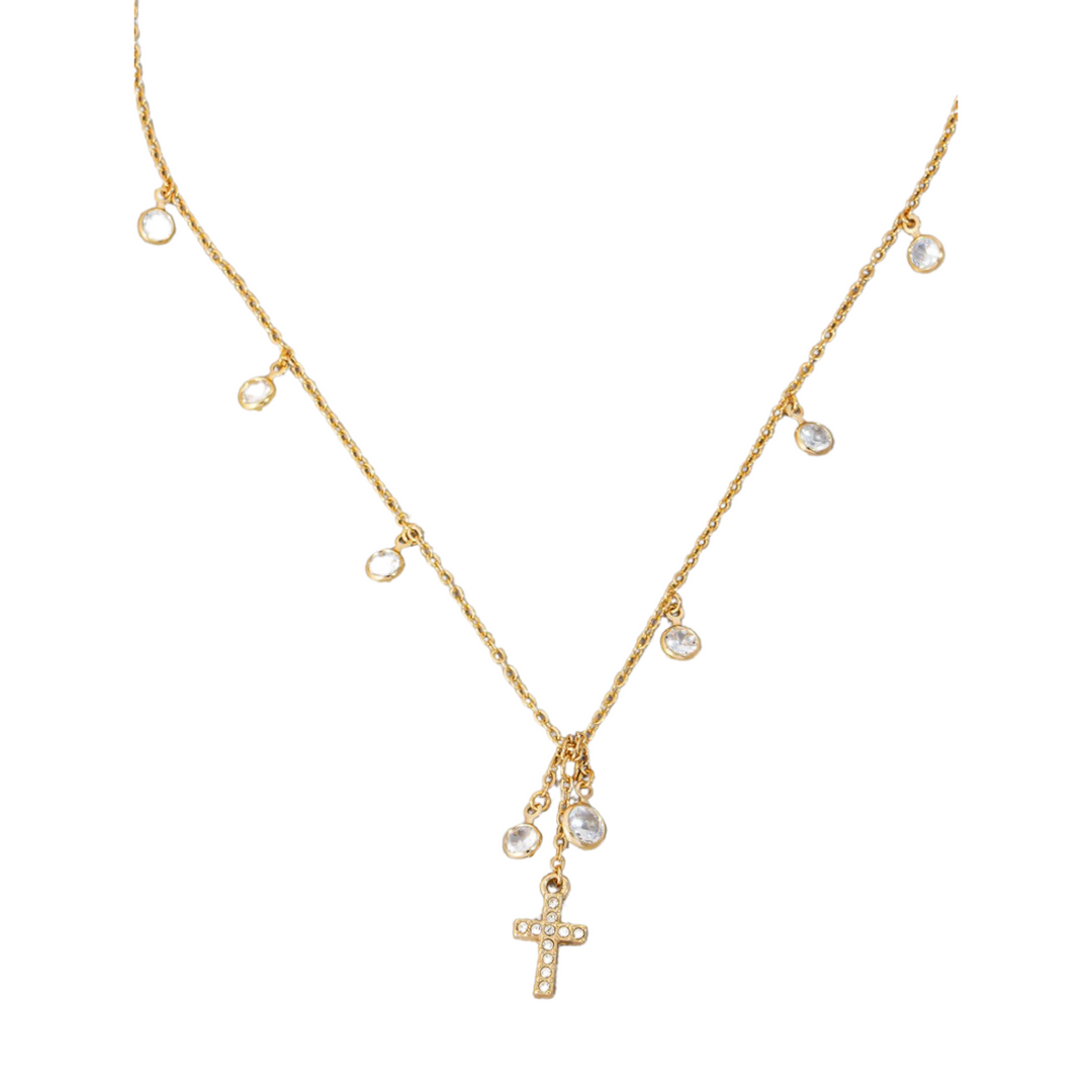 Cross & Rhinestone Necklace