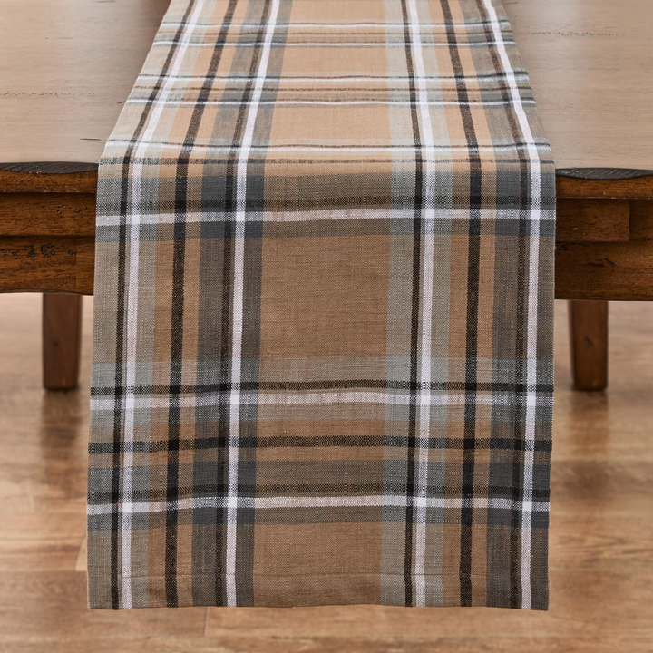 Chestnut Plaid Table Runner