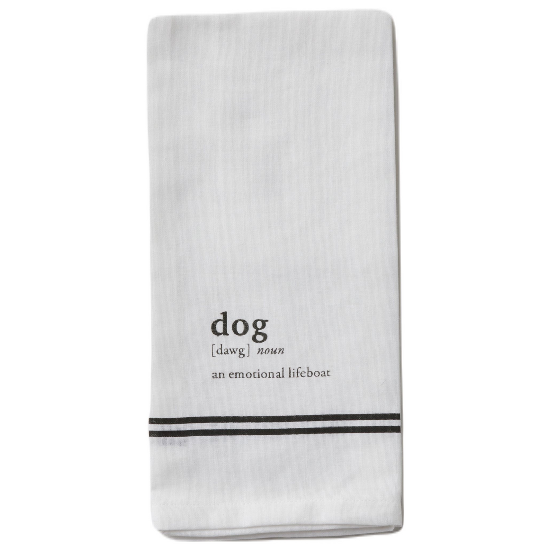 Tableau Dish Towel With Saying