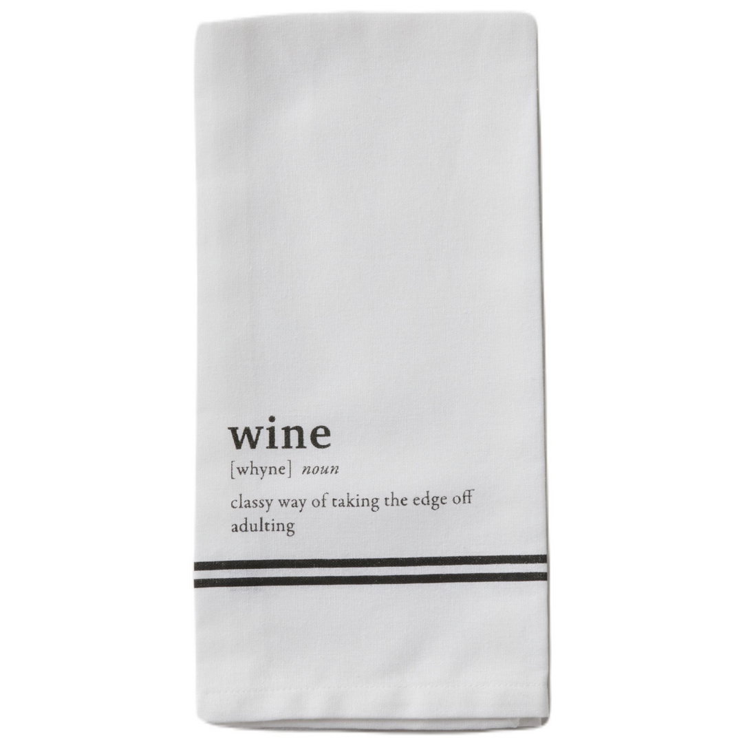 Tableau Dish Towel With Saying