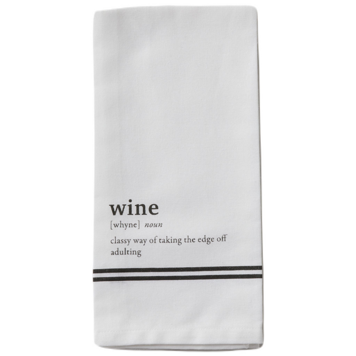 Tableau Dish Towel With Saying