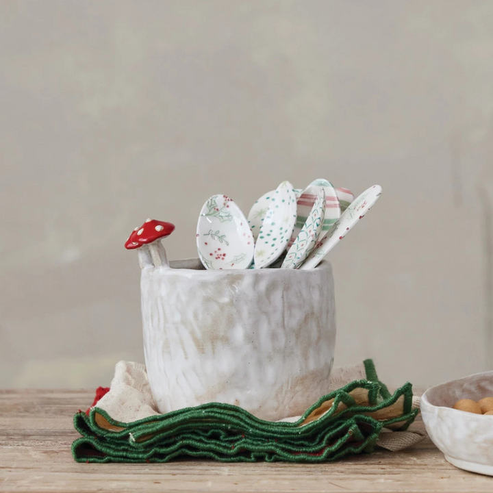 Woodland Christmas Mushroom Planter
