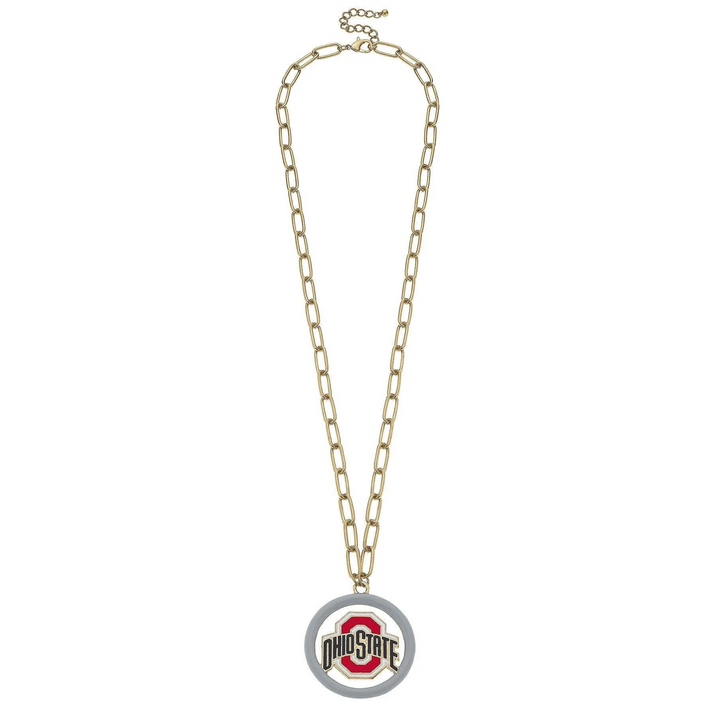 Ohio State Buckeyes Logo Medallion Necklace